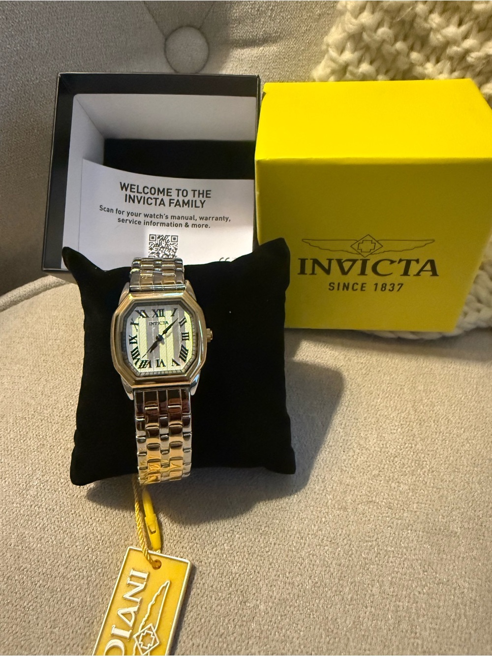 Invicta Silver Two-Tone Stainless Steel Bracelet Watch - Picture 2 of 4